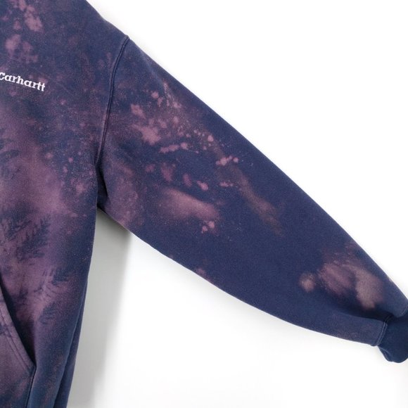 Carhartt Custom Dye Fleece Hoodie Sweatshirt M - Picture 4 of 10